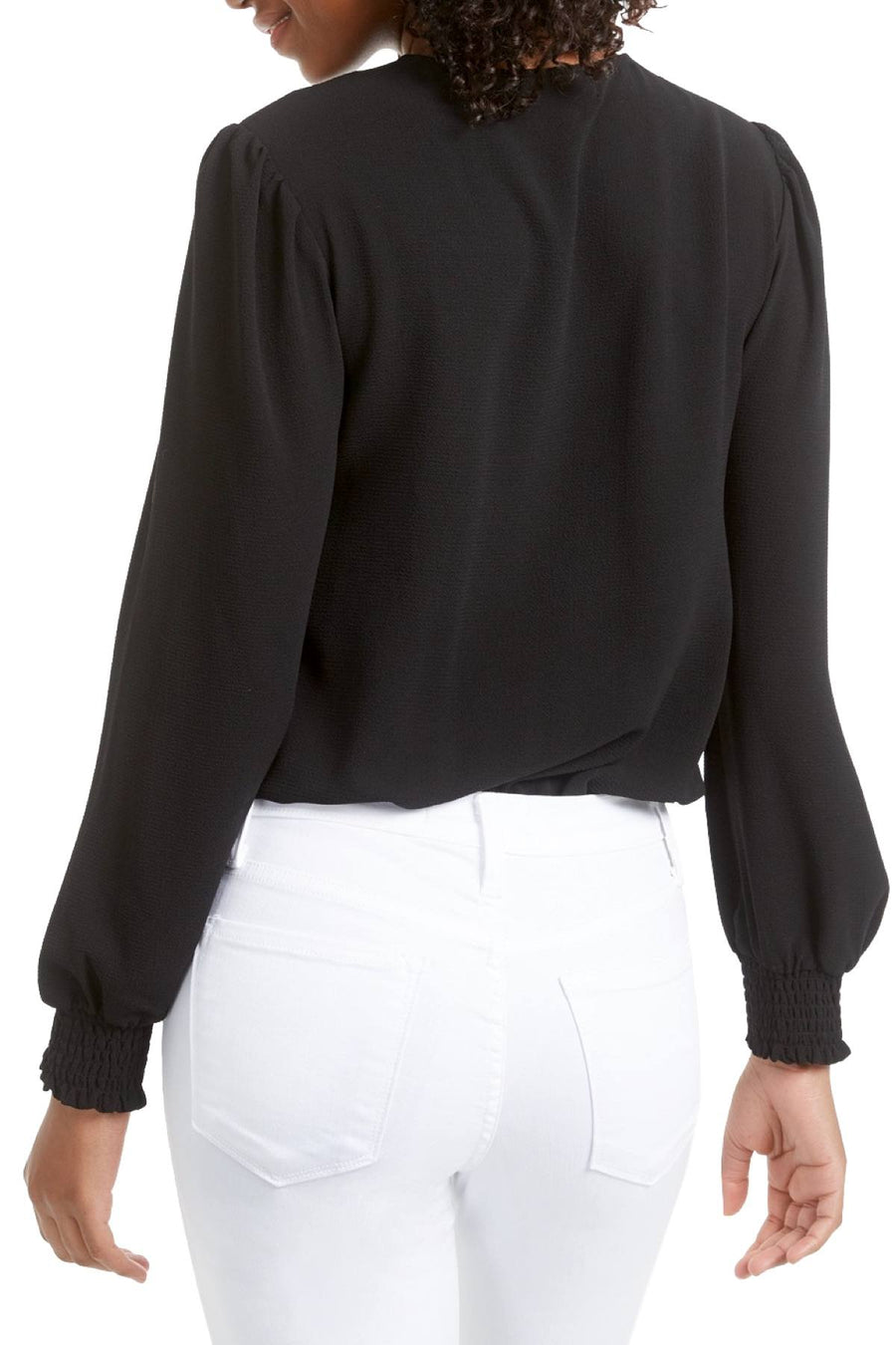 Material Girl Black Juniors' Surplice Bodysuit