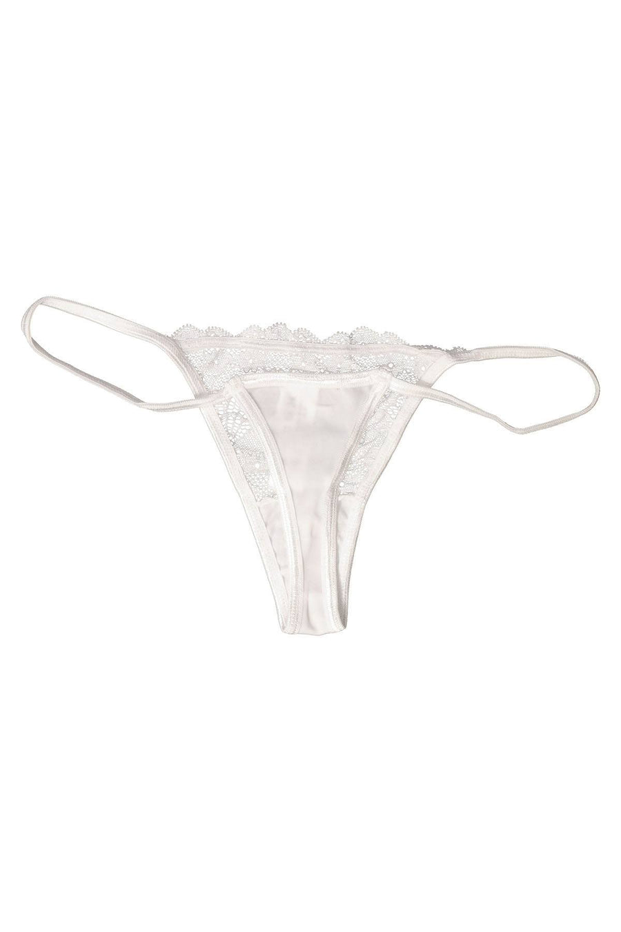 Matisse White Lace Thong