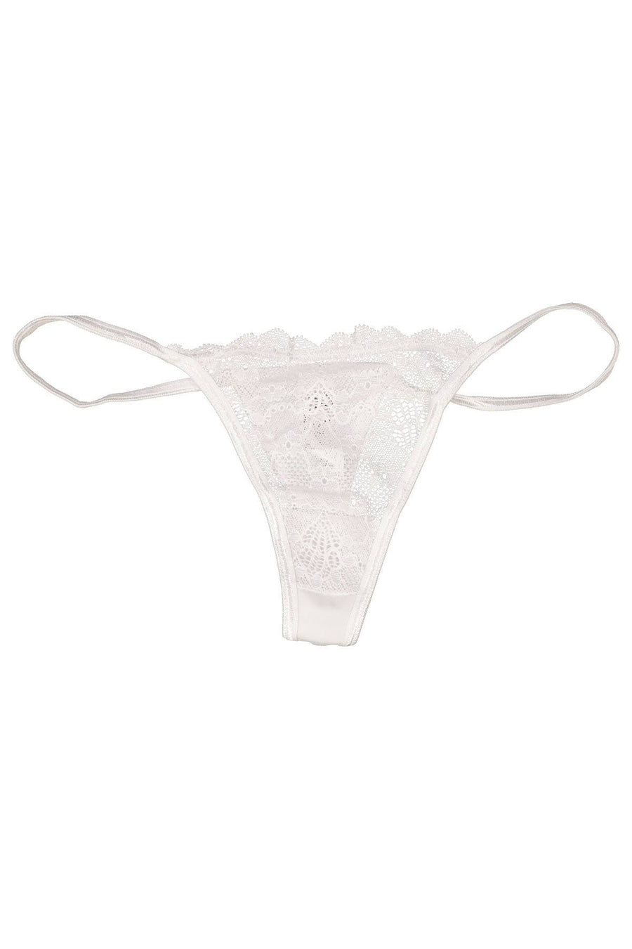 Matisse White Lace Thong