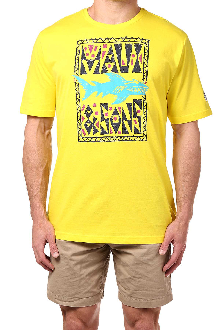Maui and Sons Blazing-Yellow Shark Tee