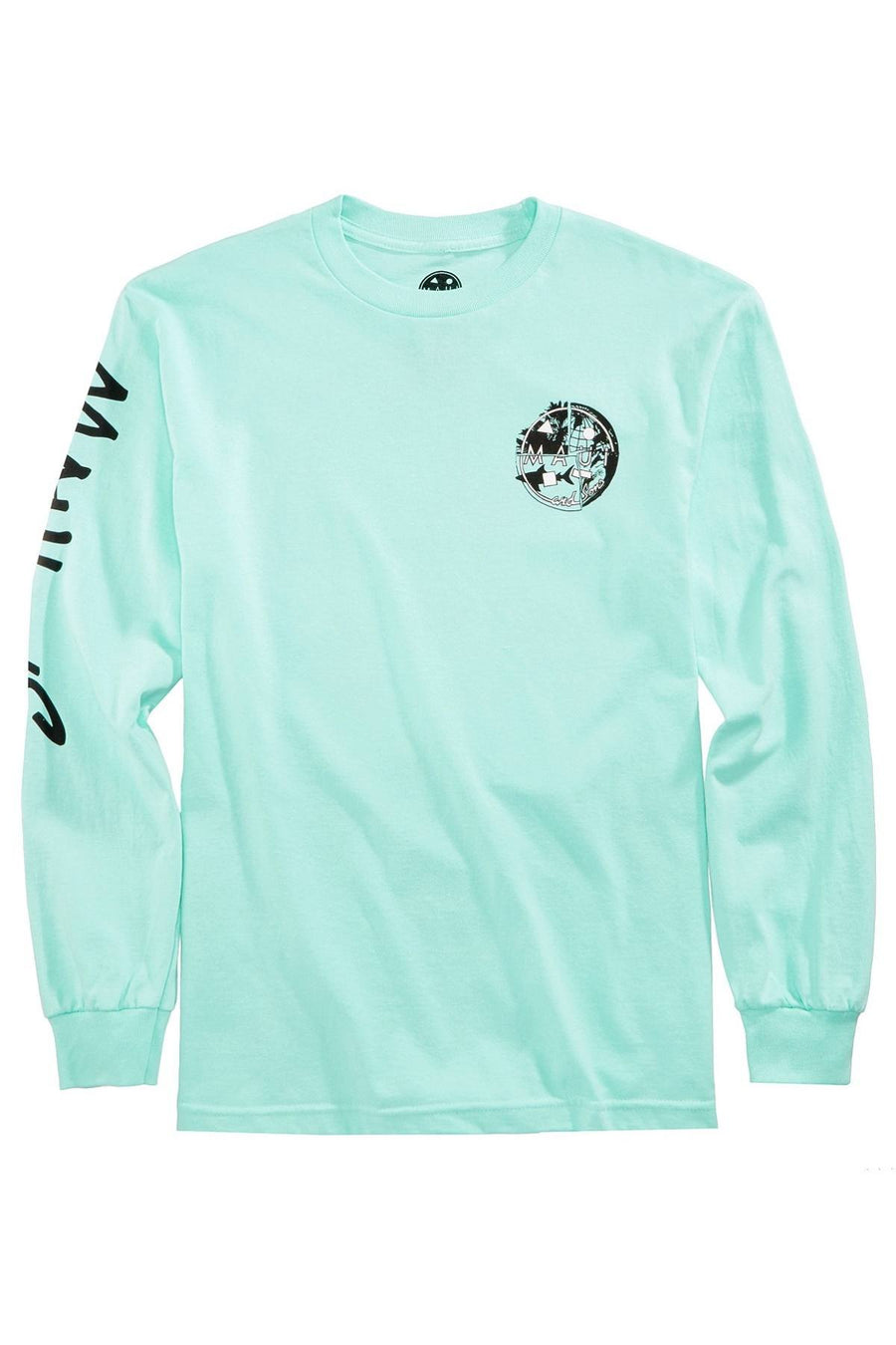 Maui and Sons Celadon Get-It-Together Logo-Print T-Shirt