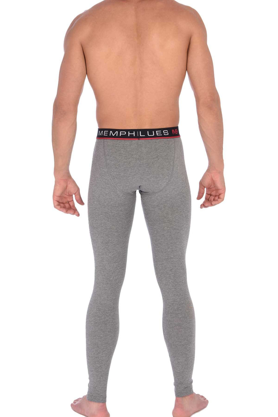 Memphis Blues Grey Cotton-Stretch Long Underwear