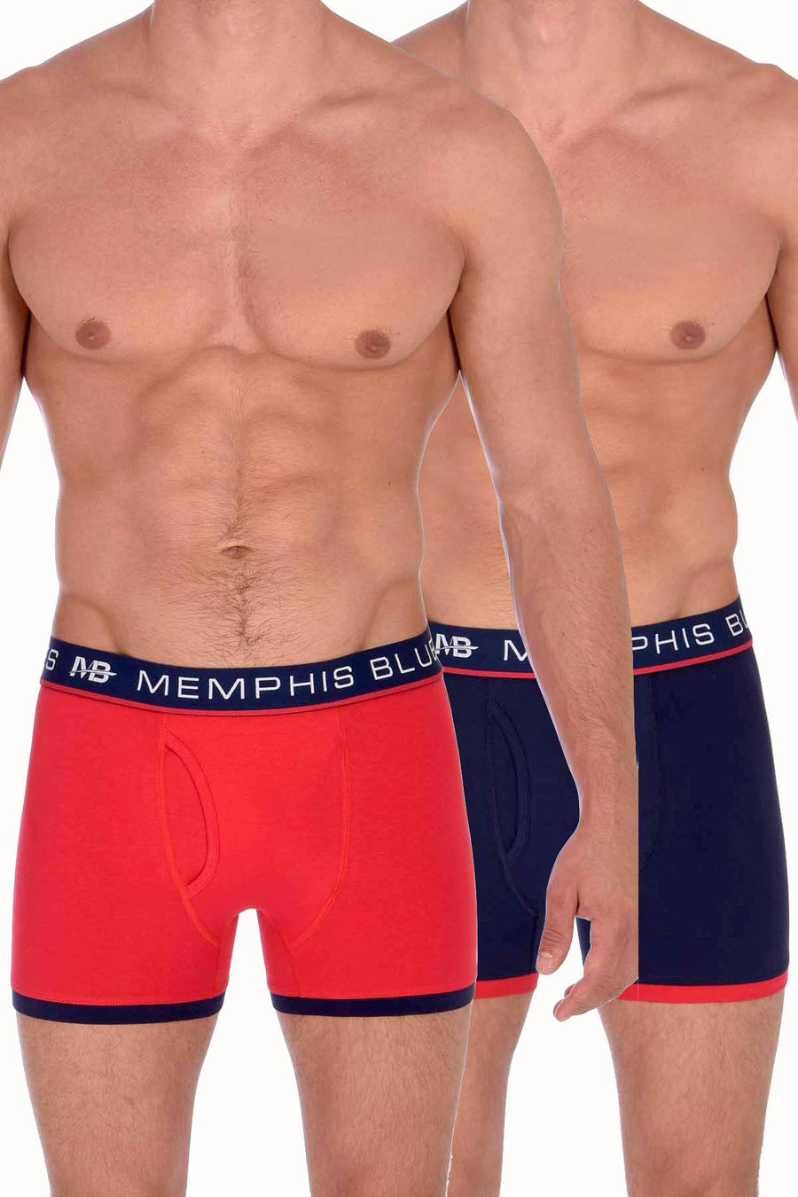 Memphis Blues Red/Blue Boxer Brief 2-Pack