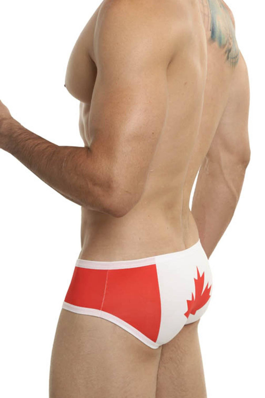 Mensuas White/Red Canada Flag Mini Trunk