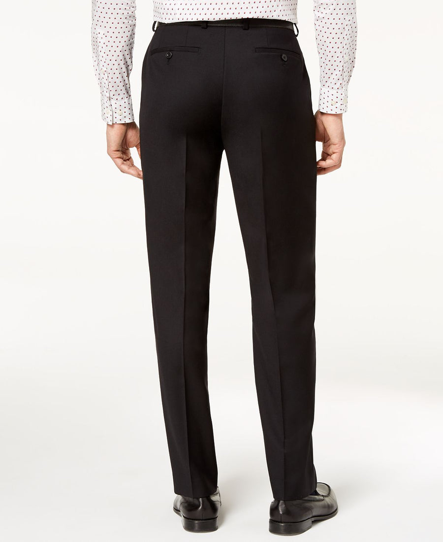 Michael Kors Classic-fit Airsoft Stretch Solid Suit Pants Black