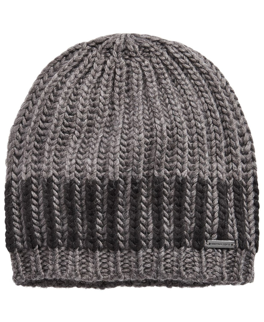 Michael Kors Hidden Stripe Beanie Charcoal