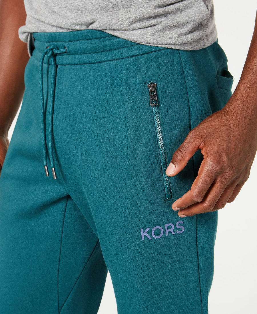 Michael Kors Logo Fleece Joggers Atlantic