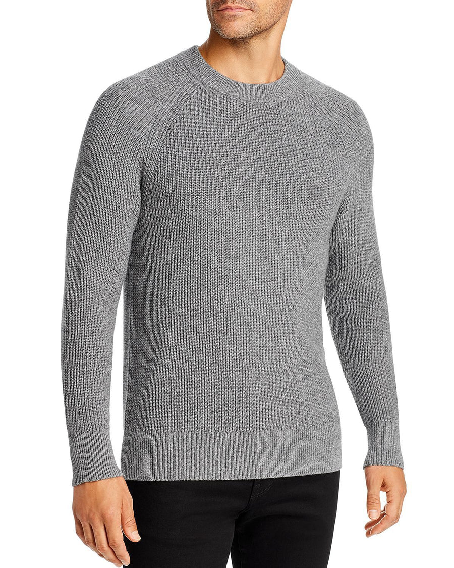 Michael Kors Ribbed Crewneck Sweater Ash Melange