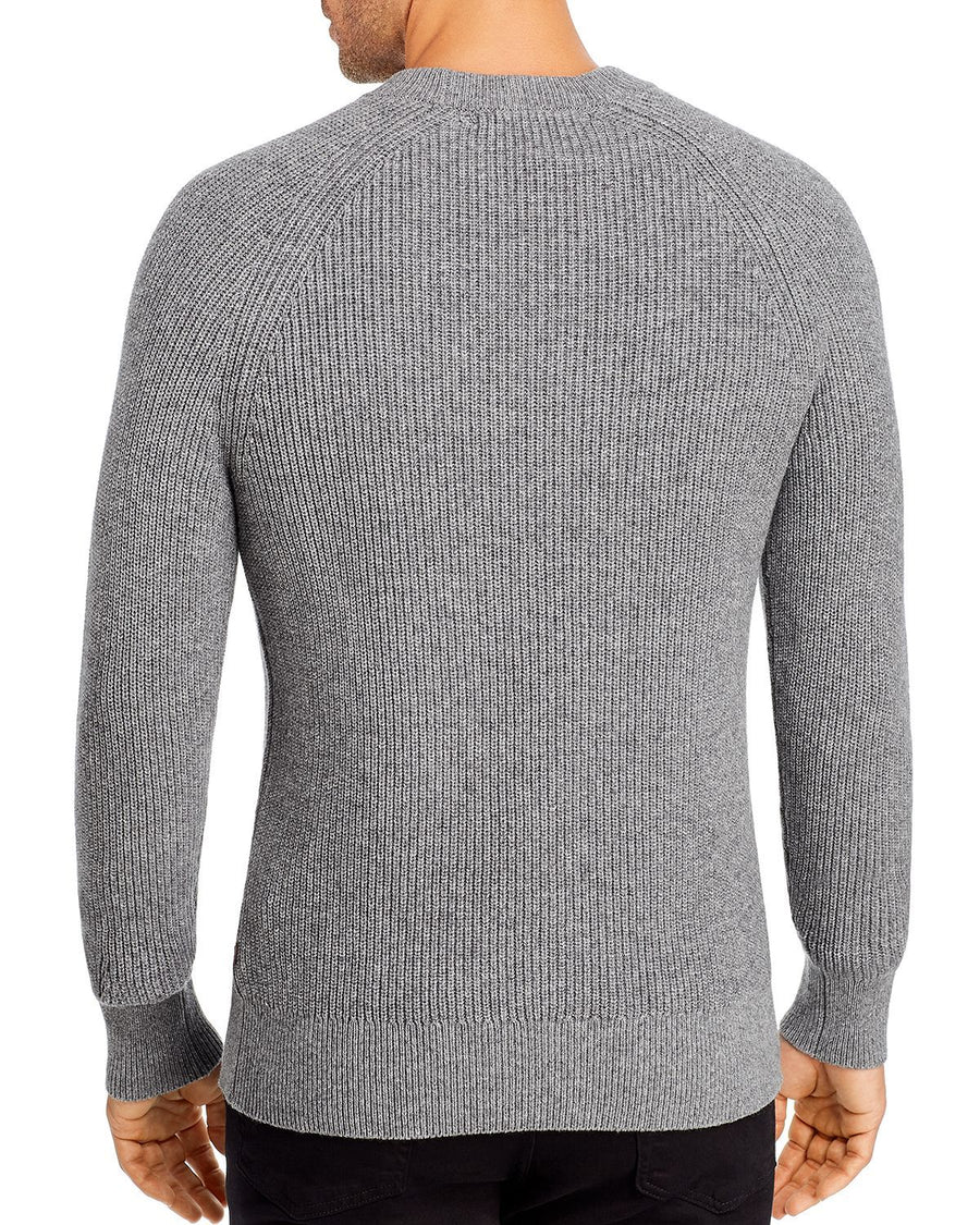 Michael Kors Ribbed Crewneck Sweater Ash Melange