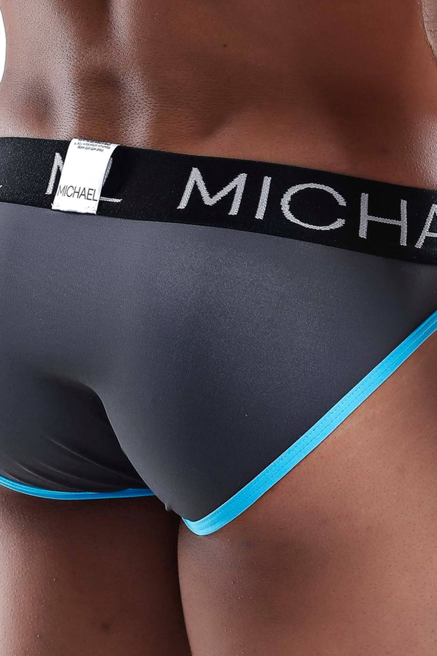 Michael MLI003 Grey/Turquoise  Micro Bikini Brief