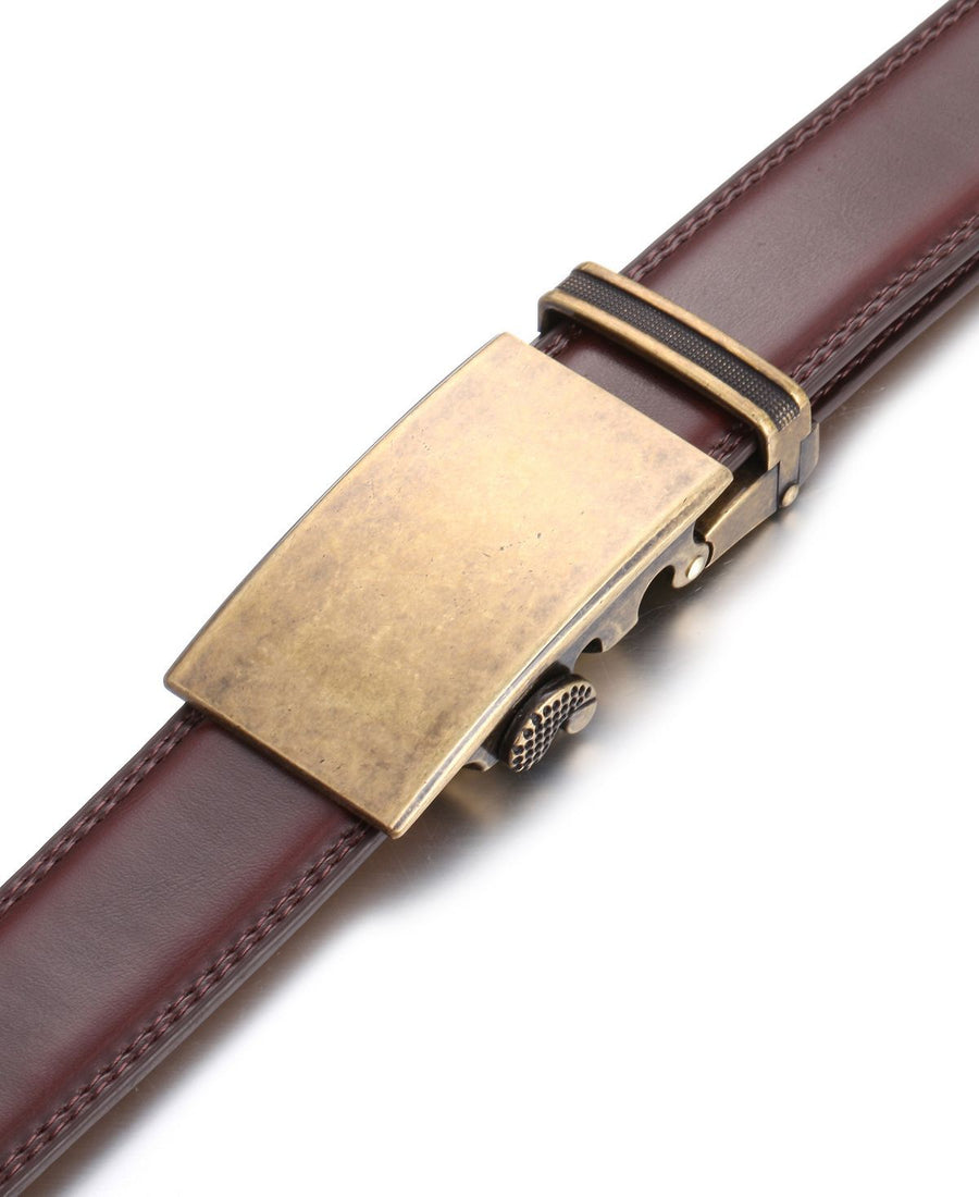 Mio Marino Designer Ratchet Belts Cranberry