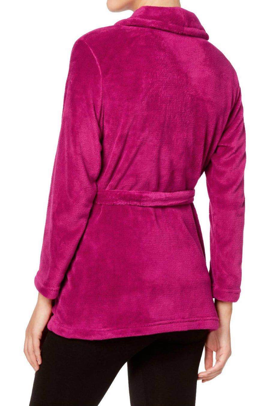Miss Elaine Vintage-Berry Solid Fleece Bed Jacket