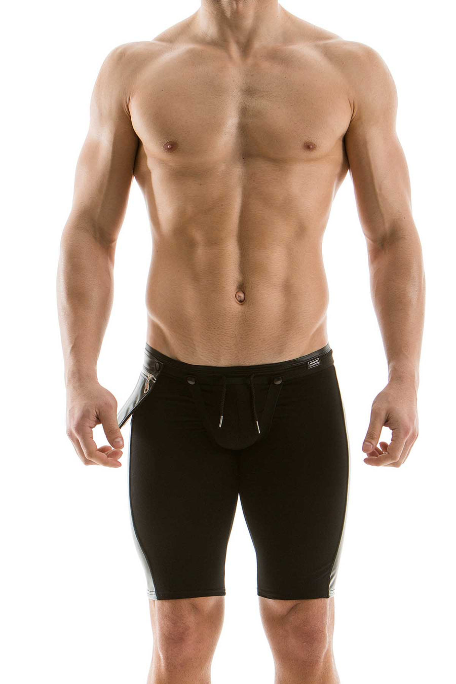 Modus Vivendi Black Backless Latex Short