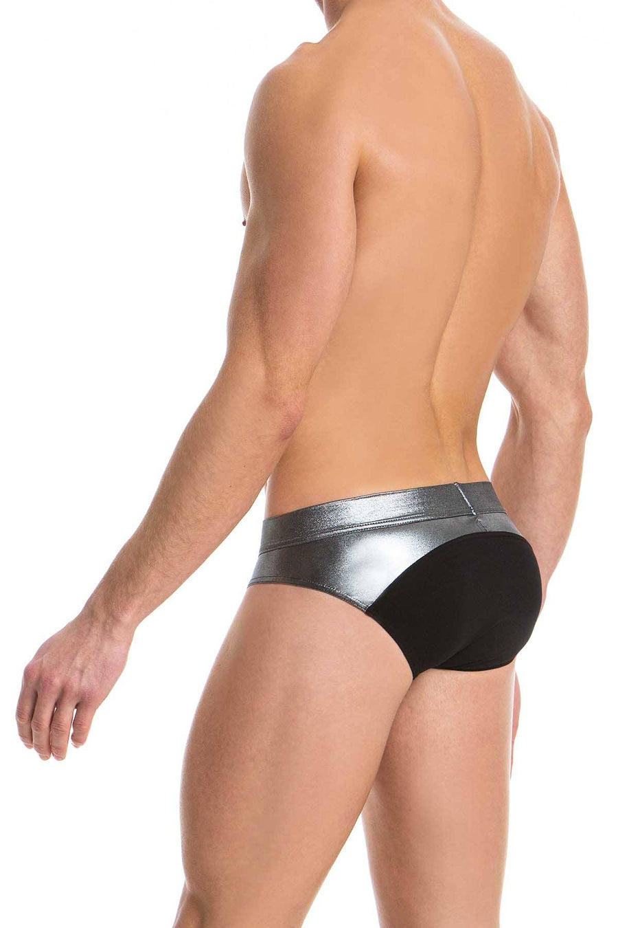 Modus Vivendi Black/Foil Nickel Tone 2 Tone Metallic Brief