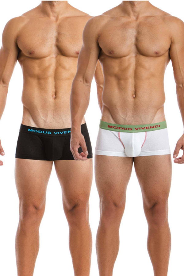 Modus Vivendi Black/White Low-Rise Trunk 2-Pack (Collection 3)