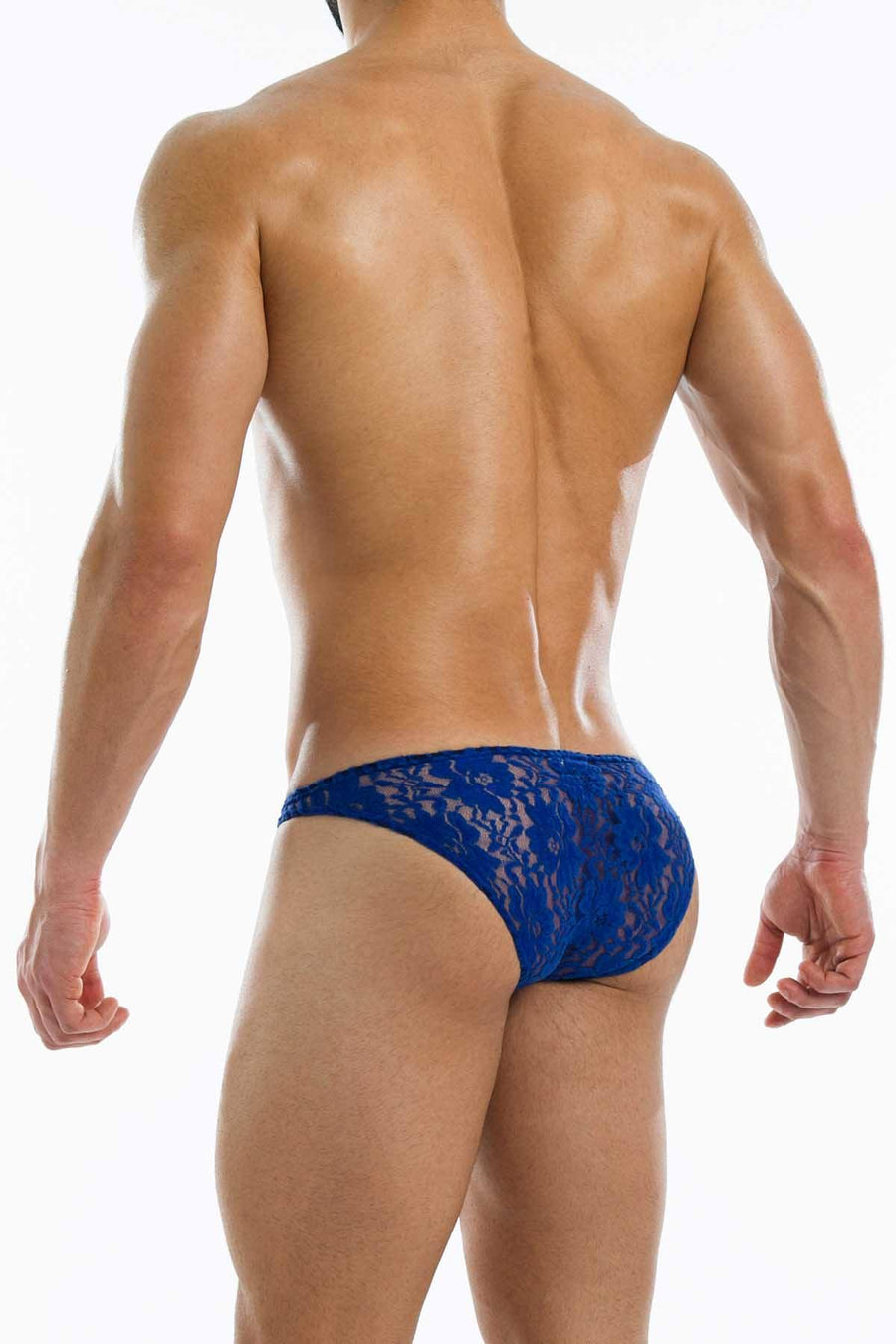 Modus Vivendi Blue Floral-Lace Low-Cut Brief
