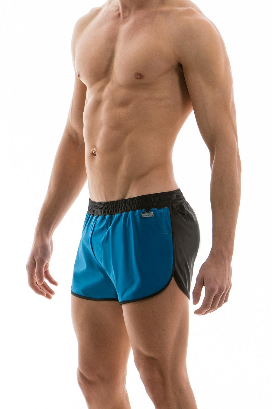 Modus Vivendi Cobalt/Black Elegant Jogger-Cut Swim Short