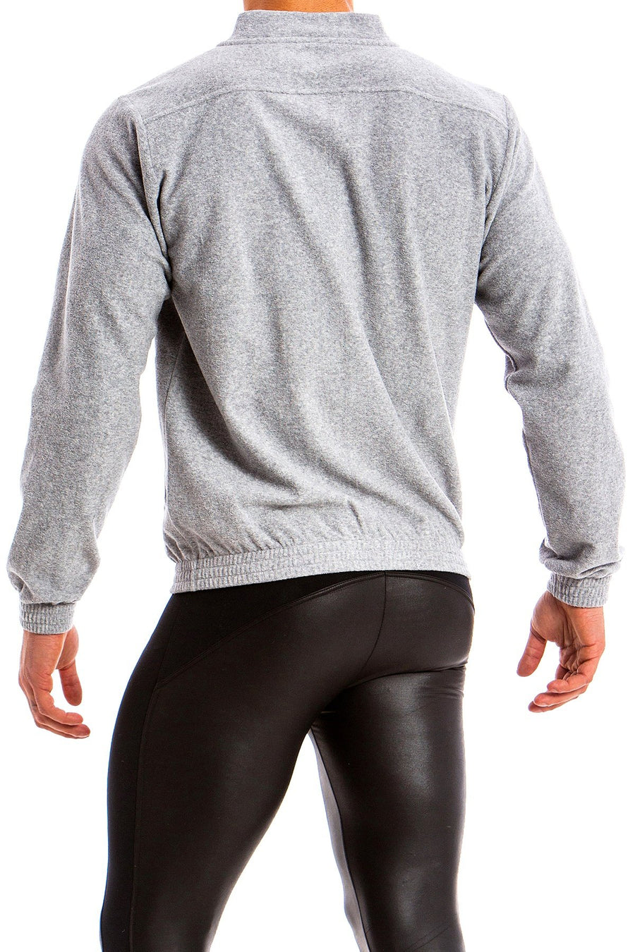 Modus Vivendi Grey Bull Hoodie/Bomber 2-in-1 Jacket