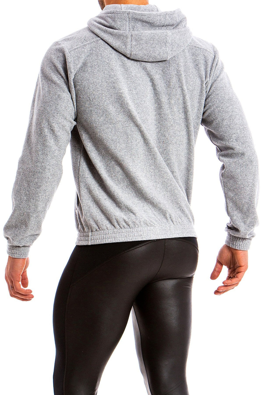 Modus Vivendi Grey Bull Hoodie/Bomber 2-in-1 Jacket