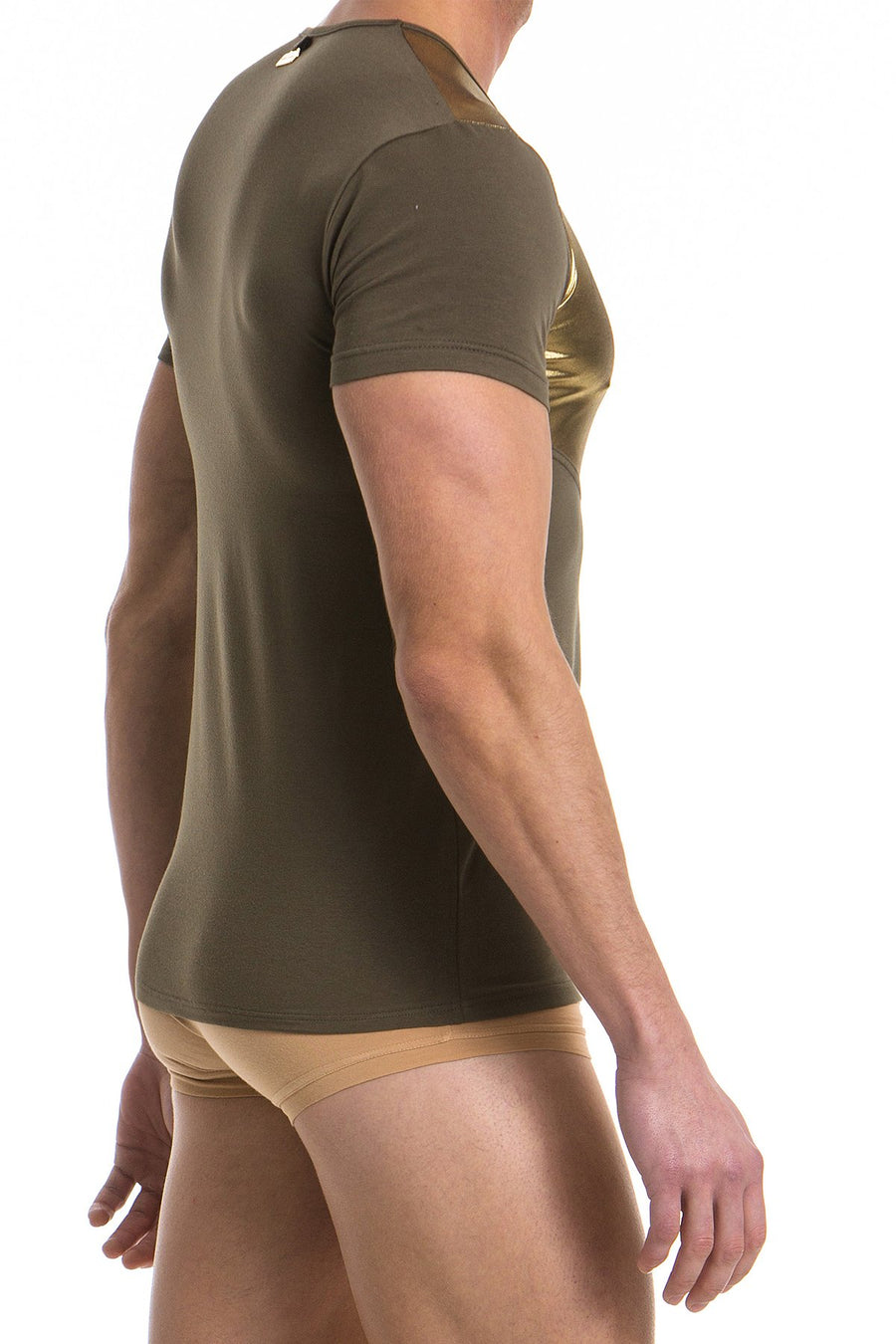 Modus Vivendi Khaki/Gold Dusk2Dawn T-Shirt