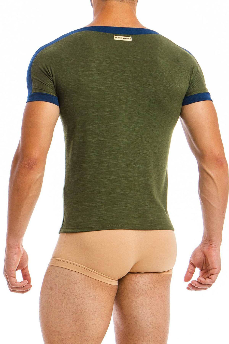 Modus Vivendi Khaki Slub T-Shirt