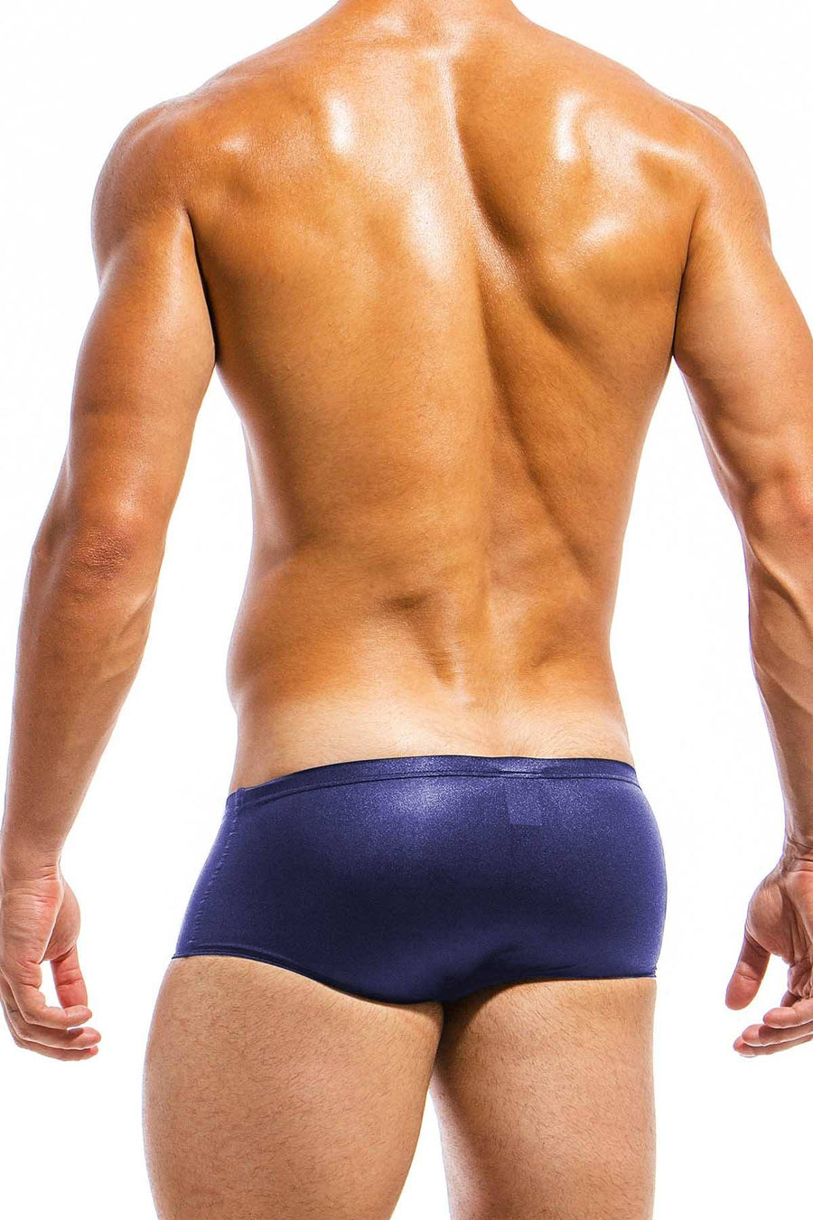 Modus Vivendi Marine-Blue Tricky Convertible Brazil-Cut Swim Trunk