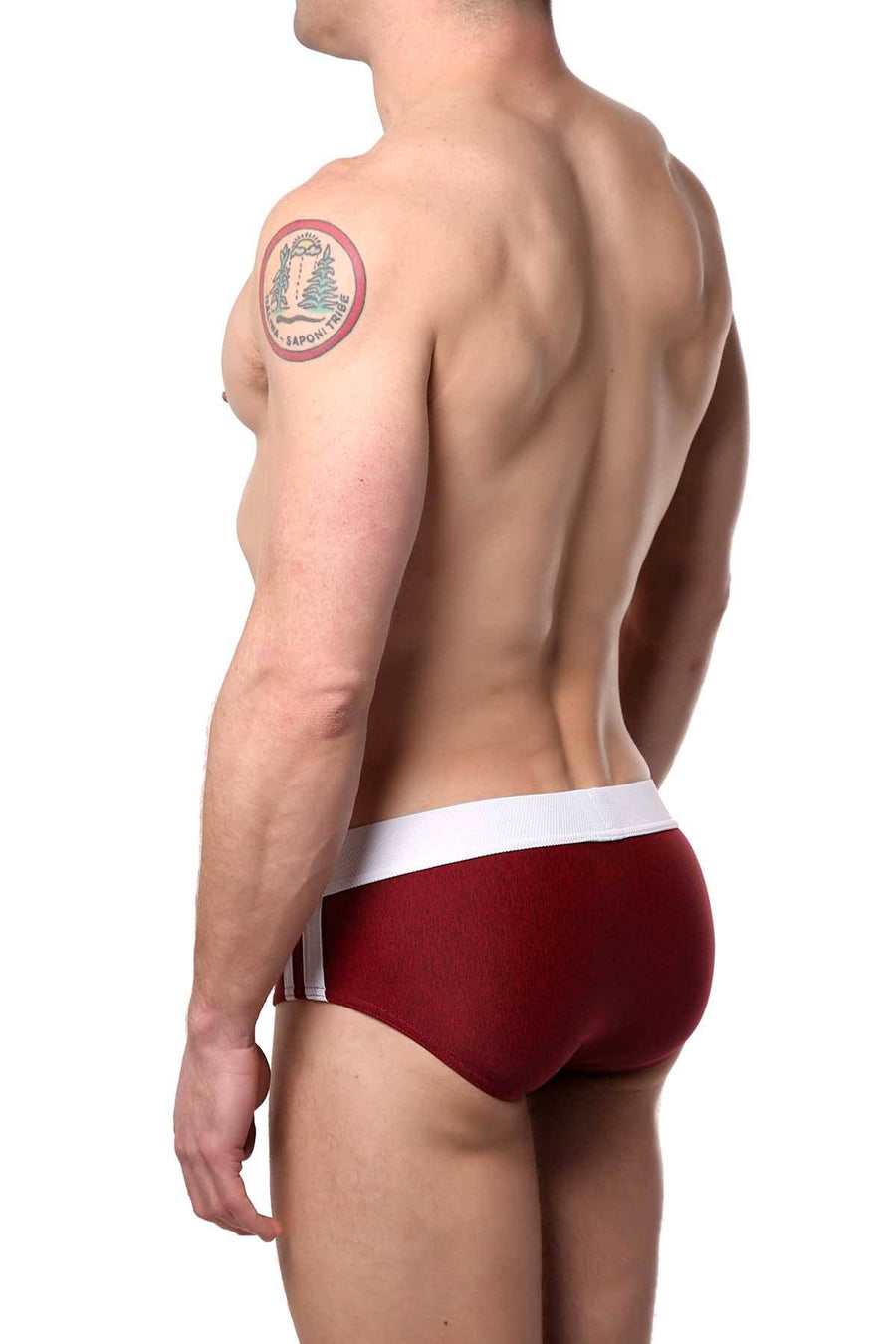 Modus Vivendi Red Melanze Swim Brief