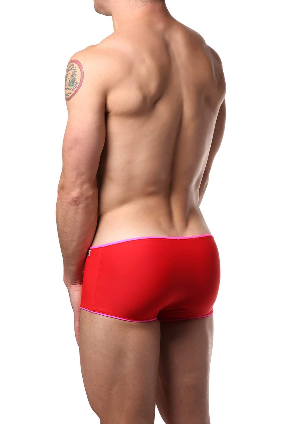 Modus Vivendi Red & Fuchsia Reversible Swim Boxer