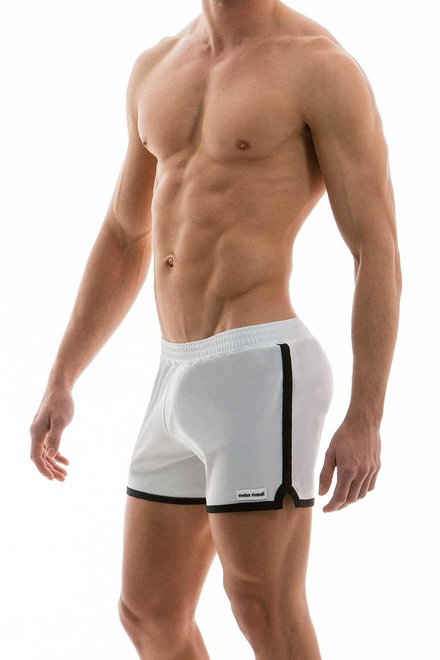 Modus Vivendi White Sporty Swim Short