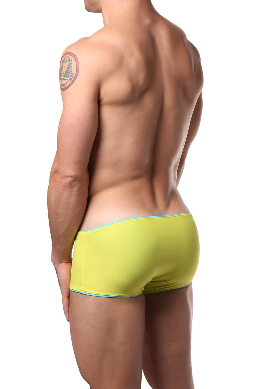 Modus Vivendi Yellow & Aqua Reversible Swim Boxer