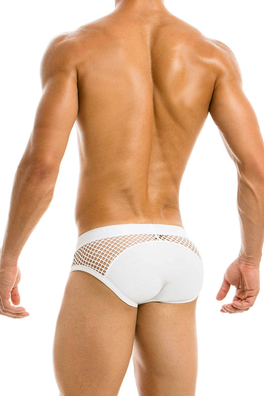 Modus Viviendi White Graphic Fishnet Brief