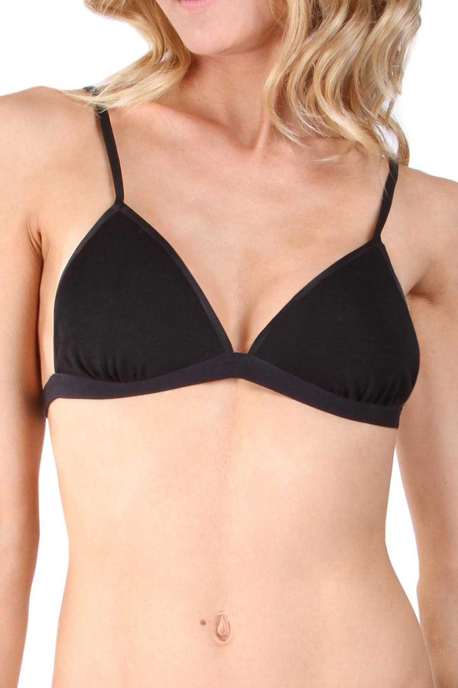 Mosmann Black Adele Soft Cup Triangle Bralette