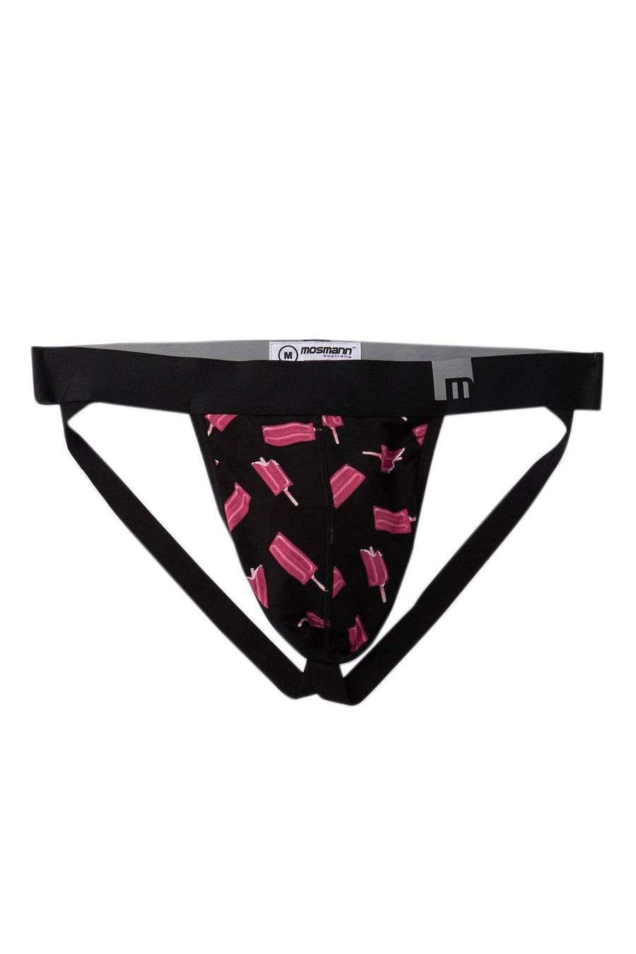 Mosmann Black/Ice-Block Popsicle Bamboo Jockstrap