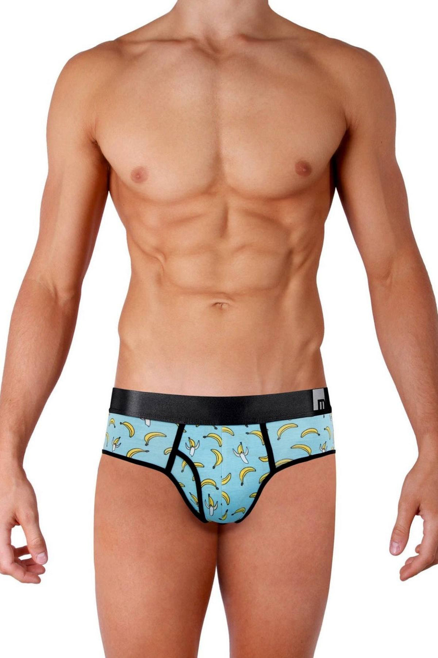 Mosmann Blue/Banana-Print X-Appeal Bamboo Brief