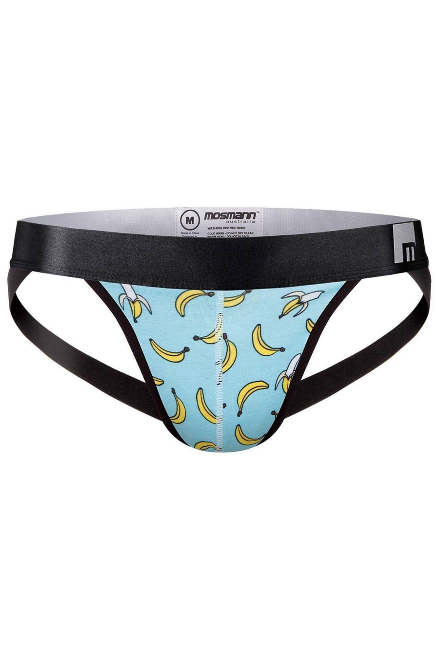Mosmann Blue/Banana-Print X-Appeal Bamboo Jockstrap