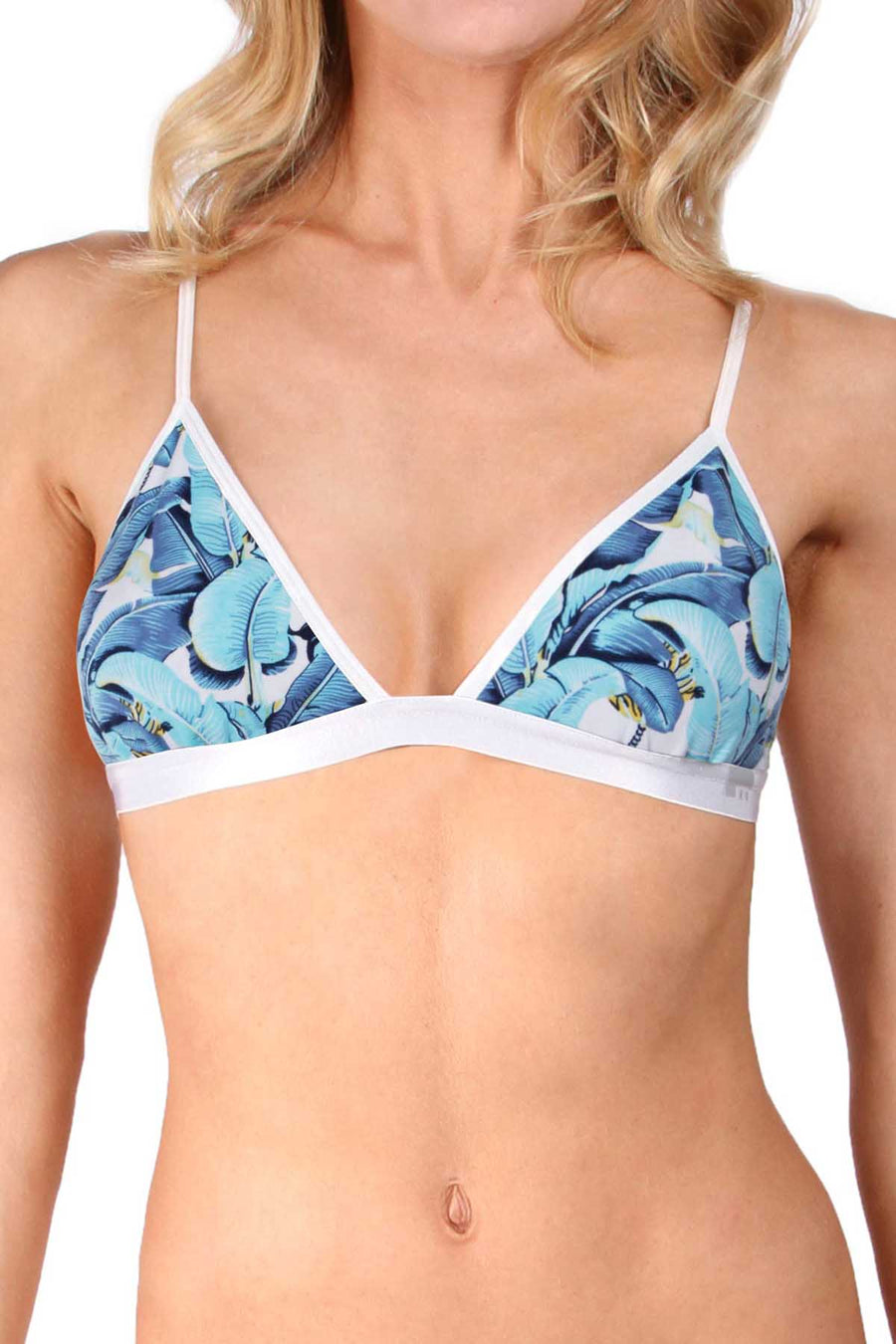 Mosmann Blue Congo Triangle Bralette