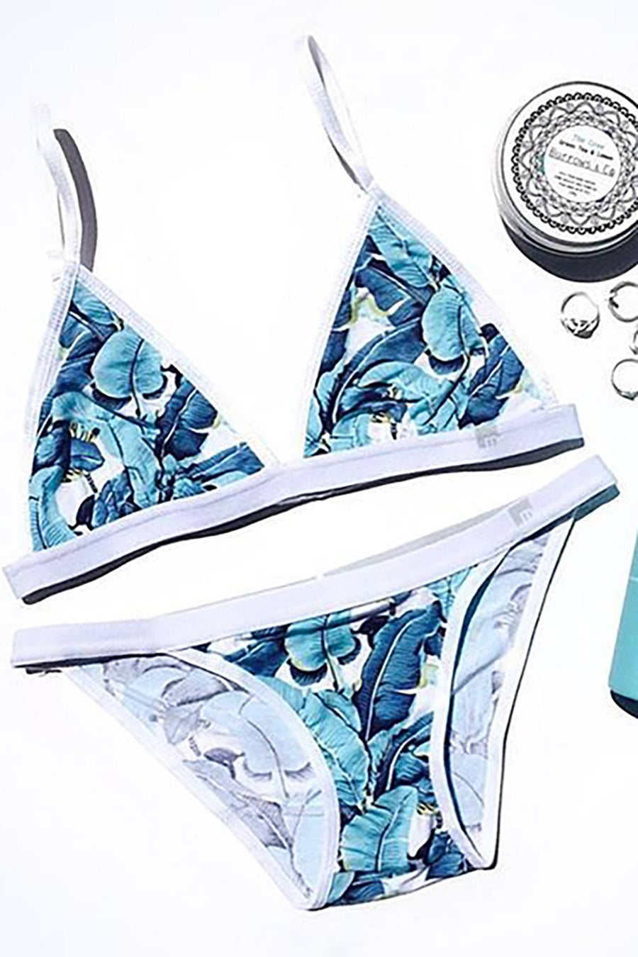 Mosmann Blue Congo Triangle Bralette