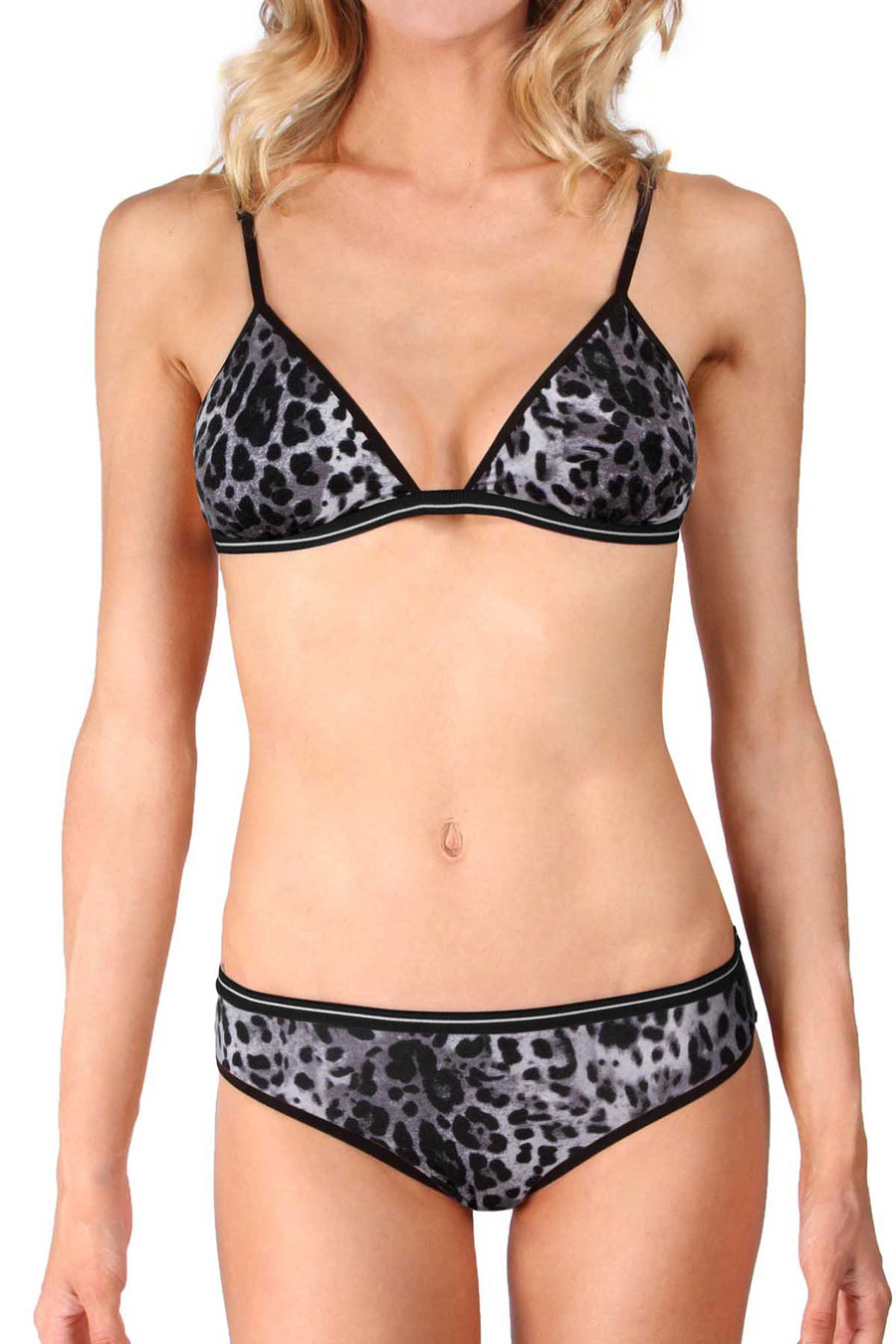 Mosmann Leopard Lolita Soft Cup Triangle Bralette