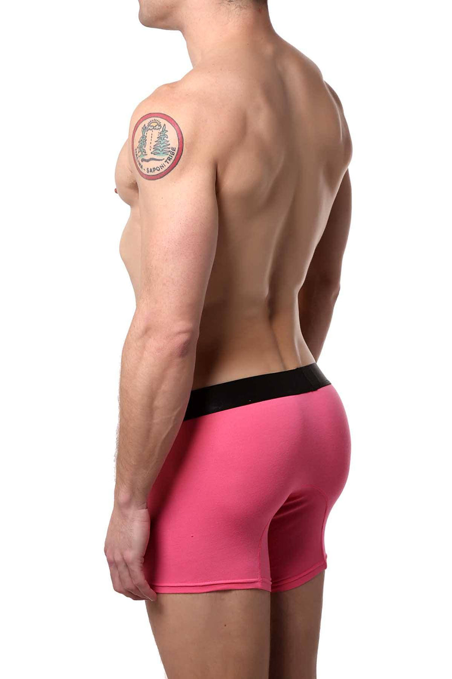 Mosmann Pink Classic Bamboo Boxer Brief
