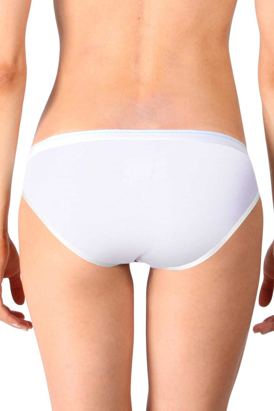 Mosmann Solid White Ange Bikini Brief Panty