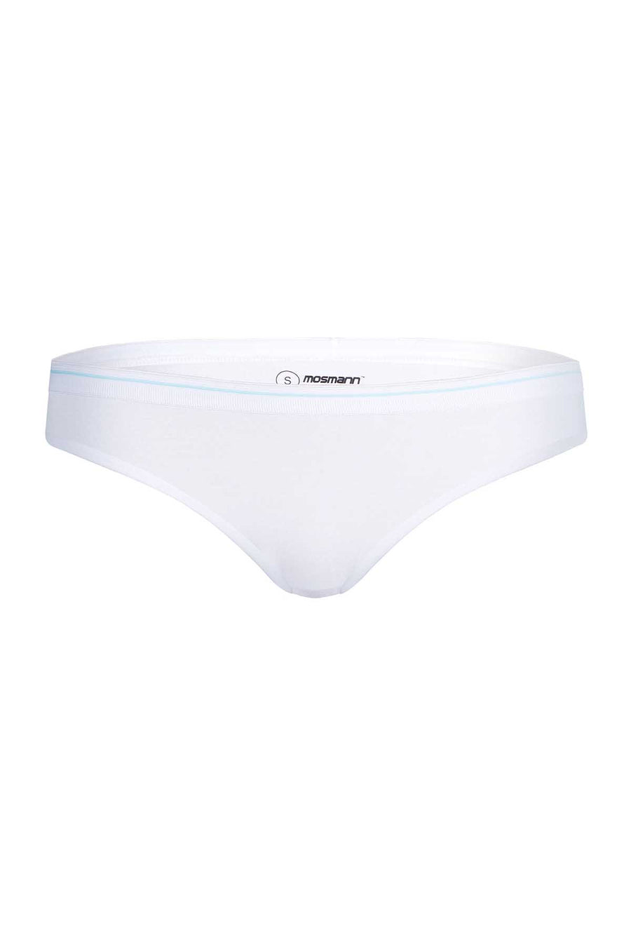 Mosmann Solid White Ange Bikini Brief Panty