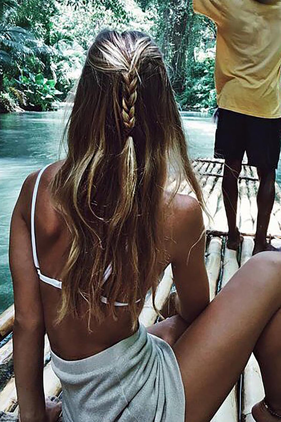 Mosmann Solid White Ange Triangle Bralette