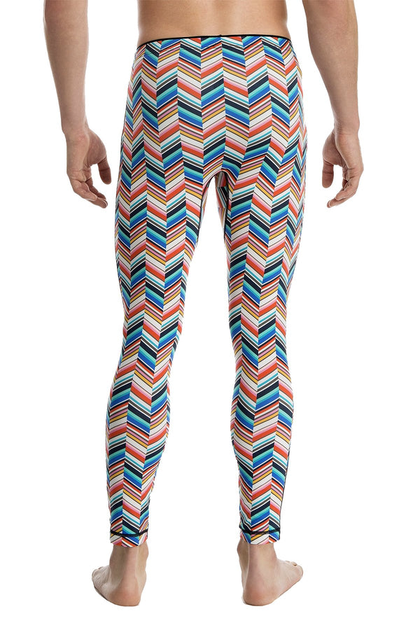 Mr.Turk x 2(X)IST Multi-Color Pleated Geo-Facade Printed Tight