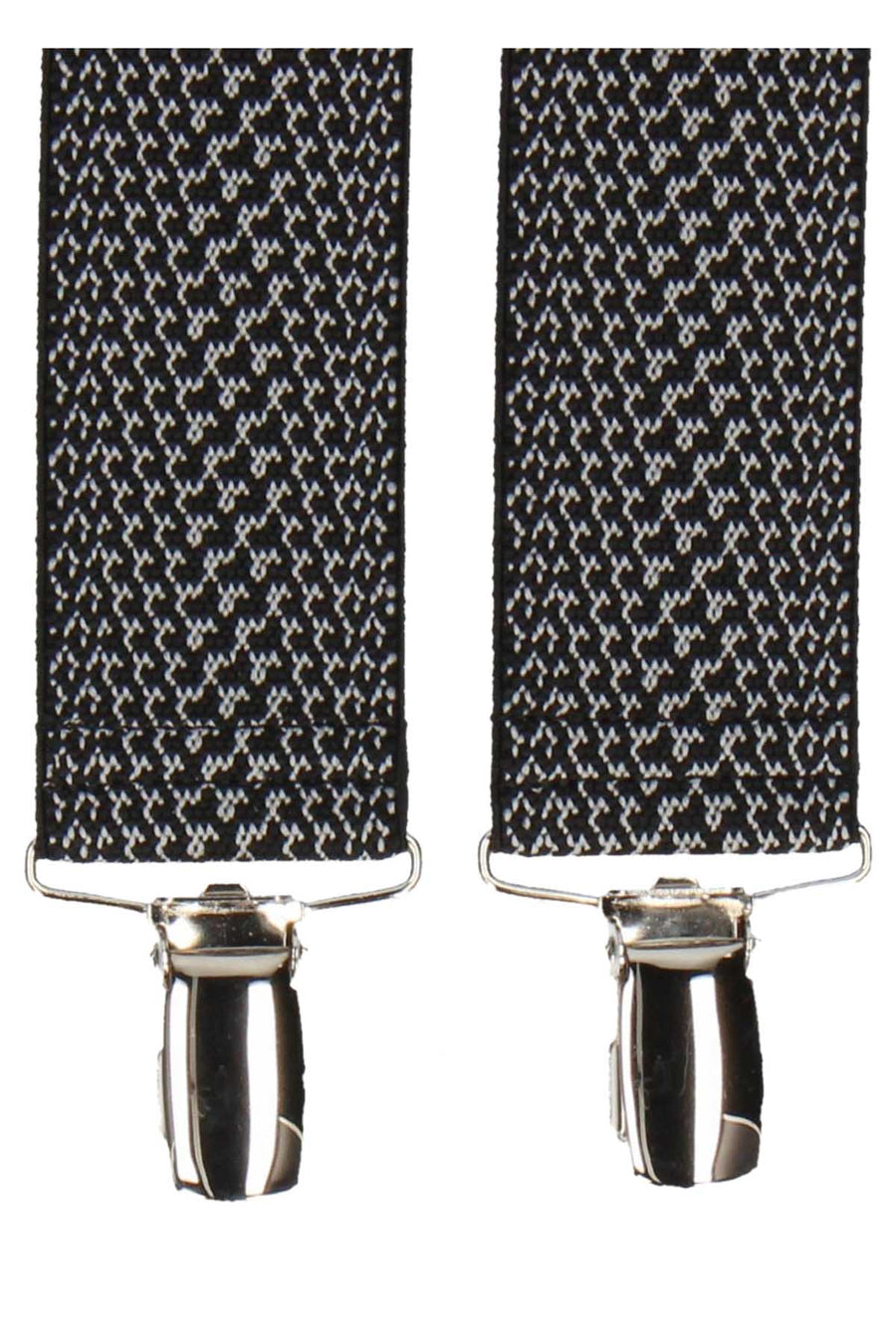 Mrs. Bow Tie Monochrome Snakeskin Suspenders