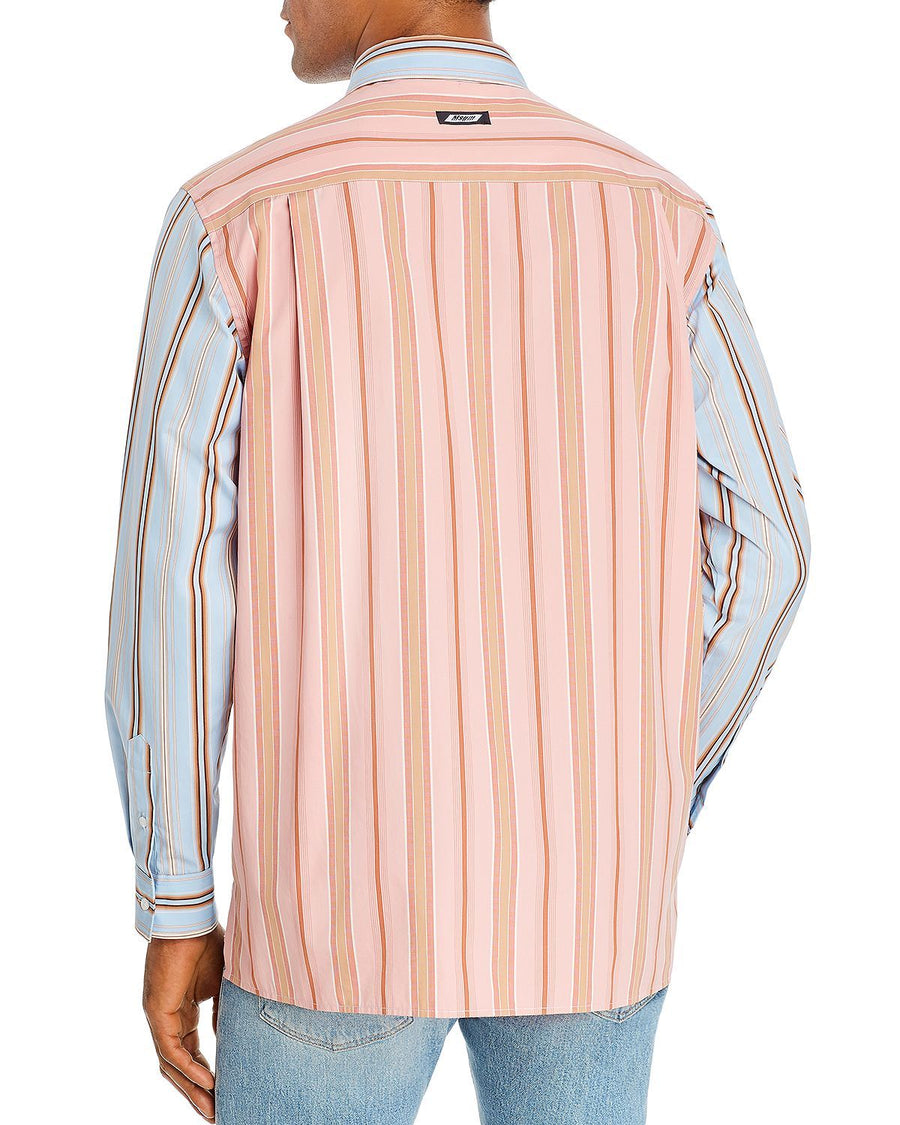 Msgm Camicia Regular Fit Shirt Sky Blue