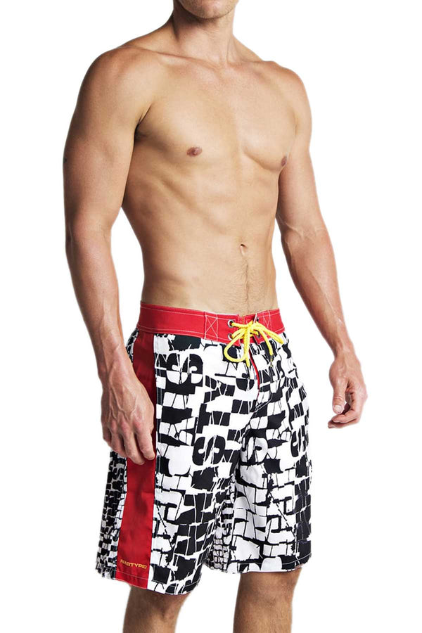 Nasty Pig Red Smash Boardshort
