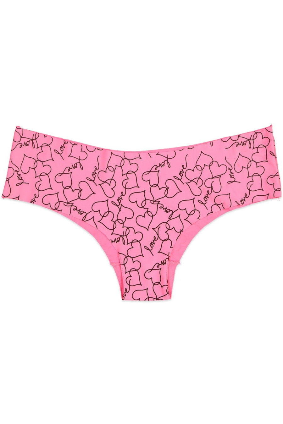 Native Intimates Hot Pink Love Heart Boyshort Brief