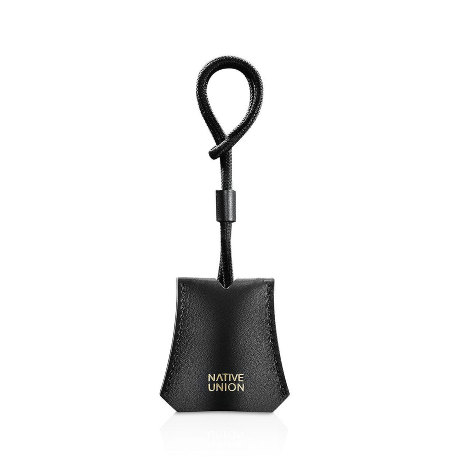 Native Union Lightning Charging Cable With Leather Pouch Black