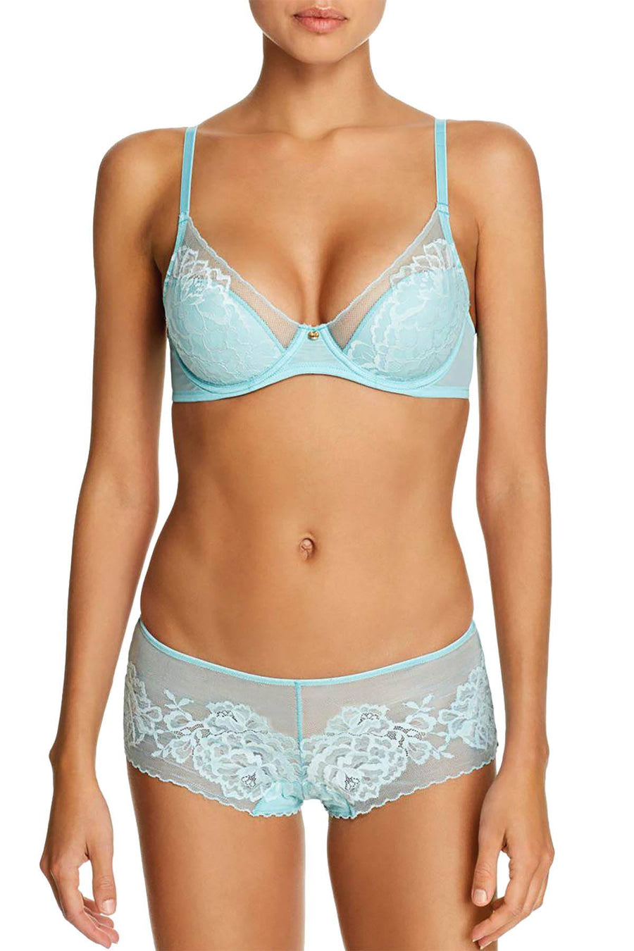 Natori Aqua Haze Flora Contour Underwire Bra