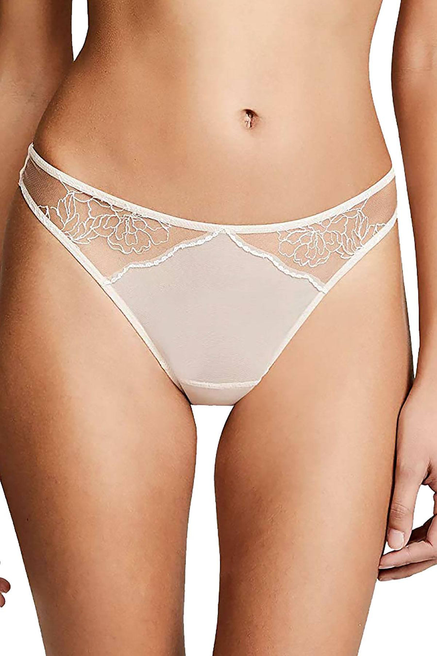 Natori Ethereal Thong in Camo Rose/Warm White